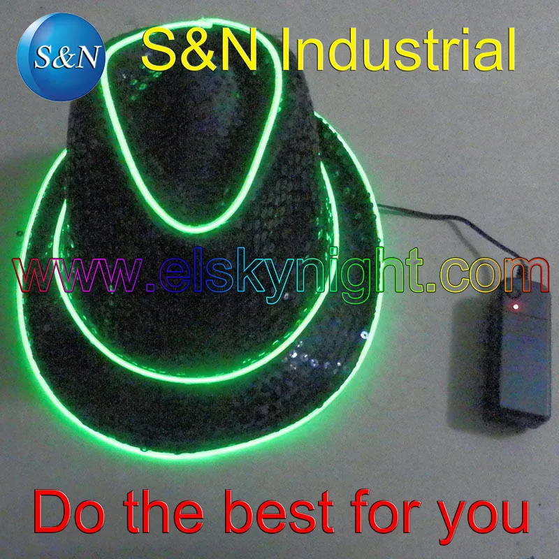 2AA batteries caseon/slow flash/quick flash/off inverter with Lime Green el wire Panama Jazz hat/cap+ free shipping
2AA batteries caseon/slow flash/quick flash/off inverter with Lime Green el wire Panama Jazz hat/cap+ free shipping