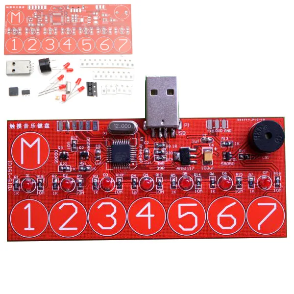 Simple Music Playing SCM Touch Module Electronic Musical Keyboard DIY Kit Free Shipping
Simple Music Playing SCM Touch Module Electronic Musical Keyboard DIY Kit Free Shipping