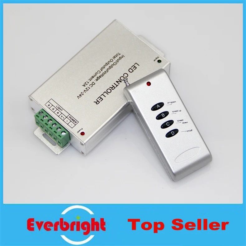 12-24V 4 key RF Remote Controller RGB LED strip controller can connect 15-20m led strip light SMD5050 SMD3528
12-24V 4 key RF Remote Controller RGB LED strip controller can connect 15-20m led strip light SMD5050 SMD3528