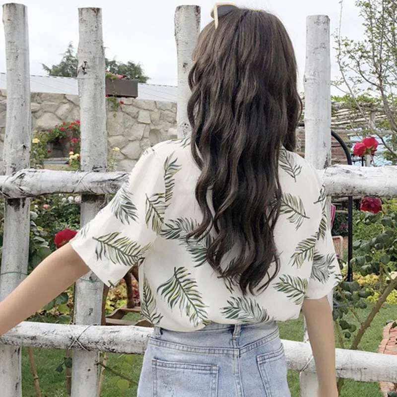 Women Vintage Tops Floral Print Shirts Elegant Long Sleeves Summer Blouse Blusas Femininas 
Women Vintage Tops Floral Print Shirts Elegant Long Sleeves Summer Blouse Blusas Femininas