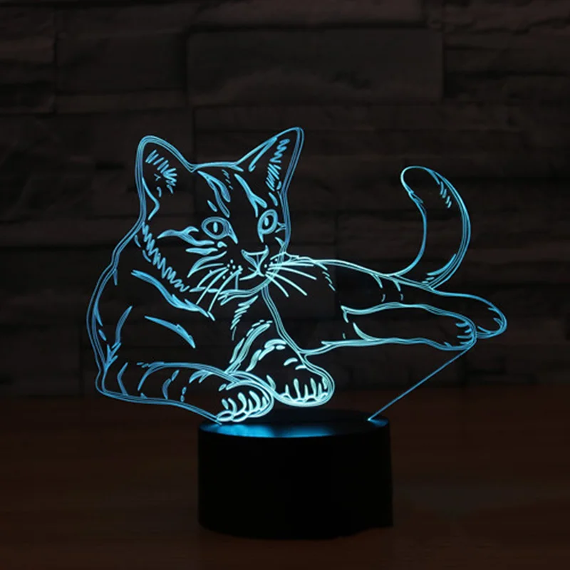Светодиодный ночсветильник HAP 3D с подсветкой в виде кошки, лампа для украшения дома с 7 цветами, удивительная Иллюзия с визуализацией, подарок
Светодиодный ночсветильник HAP 3D с подсветкой в виде кошки, лампа для украшения дома с 7 цветами, удивительная Иллюзия с визуализацией, подарок