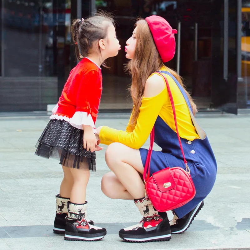 Koovan Children Mother Snow Boots 2018 New Winter Christmas Deer For Girls Women Thick Cotton Warm Boots
Koovan Children Mother Snow Boots 2018 New Winter Christmas Deer For Girls Women Thick Cotton Warm Boots