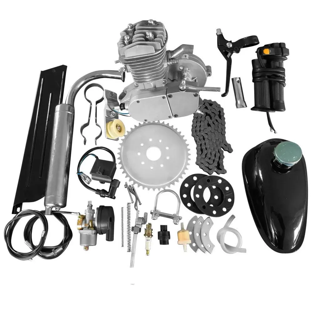 Brand New 80cc 2 Stroke Motor Engine Kit for DIY Motorized Bicycle Push Bike Complete Petrol Cycle Motor Set High Quality Set
Brand New 80cc 2 Stroke Motor Engine Kit for DIY Motorized Bicycle Push Bike Complete Petrol Cycle Motor Set High Quality Set