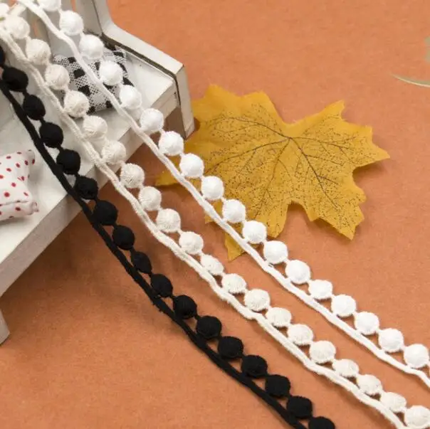 30yards 12mm Width Pure Cotton Pom Pom Trim Tassel Ball Fringe Ribbon DIY Sewing Accessories Lace Material Apparel
30yards 12mm Width Pure Cotton Pom Pom Trim Tassel Ball Fringe Ribbon DIY Sewing Accessories Lace Material Apparel