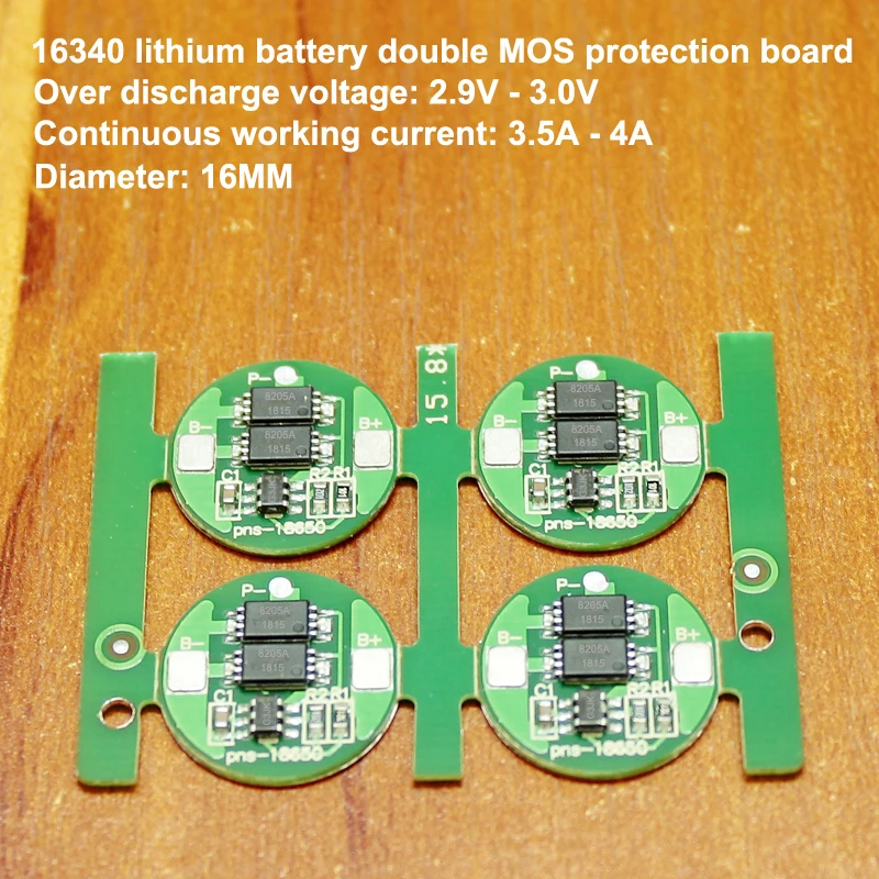 10pcs/lot 6a Current 16340 Lithium Battery Precision G3jk Double Mos 4.2v Diy Fittings
10pcs/lot 6a Current 16340 Lithium Battery Precision G3jk Double Mos 4.2v Diy Fittings