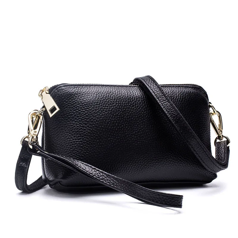 Clutch Bags Brand Cow Genuine Leather Organizer Messenger Bag Casual Handbags Lady Small Moblie Phone Bag Wallet Pocket
Clutch Bags Brand Cow Genuine Leather Organizer Messenger Bag Casual Handbags Lady Small Moblie Phone Bag Wallet Pocket