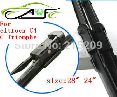 Free shipping Soft Rubber WindShield car Wiper blade blades 2pcs/PAIR 28" 24" For citroen C4 C-Triomphe top quality
Free shipping Soft Rubber WindShield car Wiper blade blades 2pcs/PAIR 28" 24" For citroen C4 C-Triomphe top quality