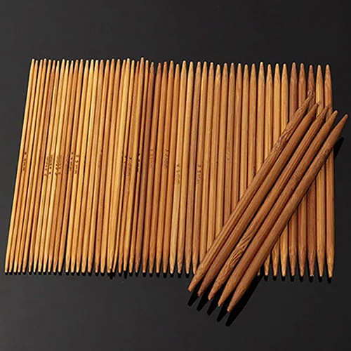 55 Pcs Double Pointed Carbonized Bamboo Knitting Needles Sweater Knit Tool Set
55 Pcs Double Pointed Carbonized Bamboo Knitting Needles Sweater Knit Tool Set
