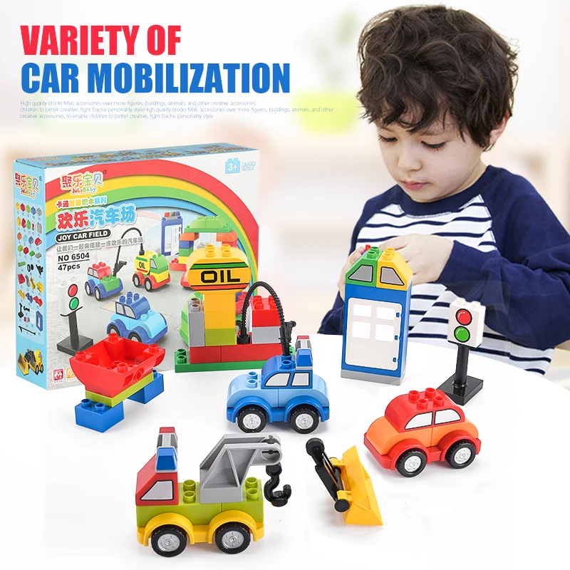 47 pcs design building blocks toys for children boys kids Compatible with Duplo Big Size brick educational car model
47 pcs design building blocks toys for children boys kids Compatible with Duplo Big Size brick educational car model