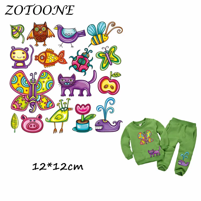 ZOTOONE Heat Transfer Clothes Stickers Colorful Animal Set Patches for T Shirt Iron-on Transfers DIY Decoration Applique Clothes
ZOTOONE Heat Transfer Clothes Stickers Colorful Animal Set Patches for T Shirt Iron-on Transfers DIY Decoration Applique Clothes