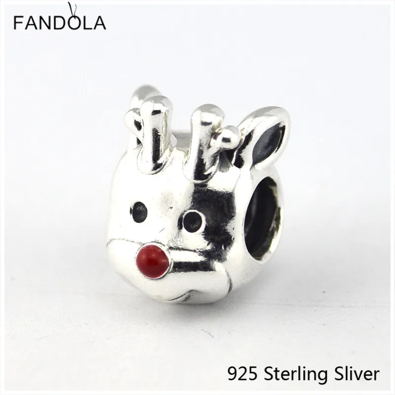 CKK Red-Nosed Reindeer, Red Enamel Charms 925 Sterling Silver Beads Original Jewelry Fits For Bracelets
CKK Red-Nosed Reindeer, Red Enamel Charms 925 Sterling Silver Beads Original Jewelry Fits For Bracelets