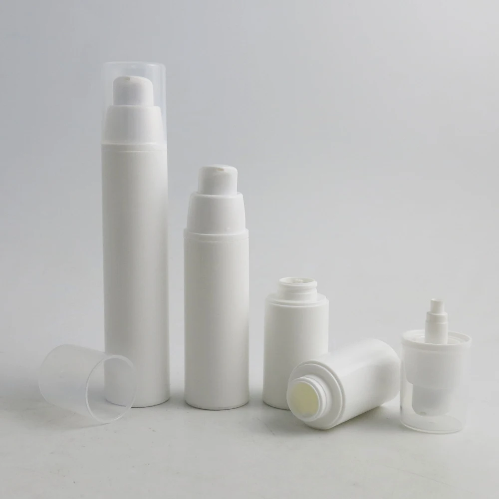 10 x 15ml 30ml 50ml Portable Airless Lotion Pump Dispensing Bottles 1oz Empty White PP Cosmetic Vacuum Packaging Containers
10 x 15ml 30ml 50ml Portable Airless Lotion Pump Dispensing Bottles 1oz Empty White PP Cosmetic Vacuum Packaging Containers