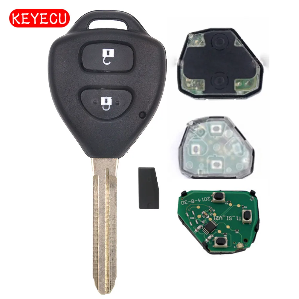 Keyecu Remote Car Key Fob 2 Button 314.3MHz G Chip for Toyota Hilux 2009+ Free programming FCC ID:B41TH
Keyecu Remote Car Key Fob 2 Button 314.3MHz G Chip for Toyota Hilux 2009+ Free programming FCC ID:B41TH