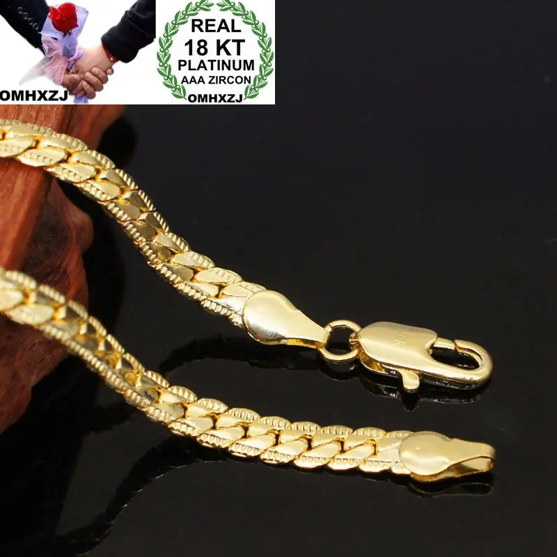 OMHXZJ Wholesale European Fashion Woman Man Party Wedding Gift Full Lateral 18KT Yellow Gold Chain Necklace NA210
OMHXZJ Wholesale European Fashion Woman Man Party Wedding Gift Full Lateral 18KT Yellow Gold Chain Necklace NA210