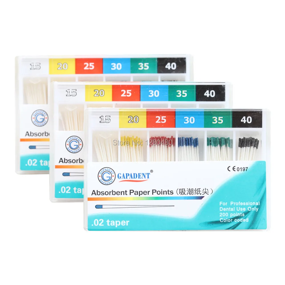 3 Packs(600 Pcs) Dental Materials Strong Absorption Pure Cotton Fiber Absorbent Paper Points #15-40 Dentist Products
3 Packs(600 Pcs) Dental Materials Strong Absorption Pure Cotton Fiber Absorbent Paper Points #15-40 Dentist Products