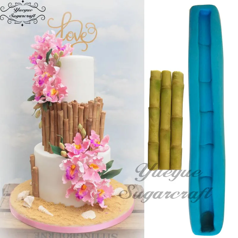 Yueyue Sugarcraft бамбуковая силиконовая форма для помадки инструменты украшения торта
