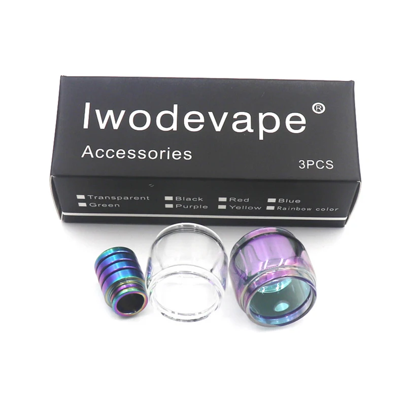 iwodevape 3pcs per set Extended Replacement Bulb Glass+Rainbow Glass + Rainbow Test Tip For tfv12 prince 8ml
iwodevape 3pcs per set Extended Replacement Bulb Glass+Rainbow Glass + Rainbow Test Tip For tfv12 prince 8ml