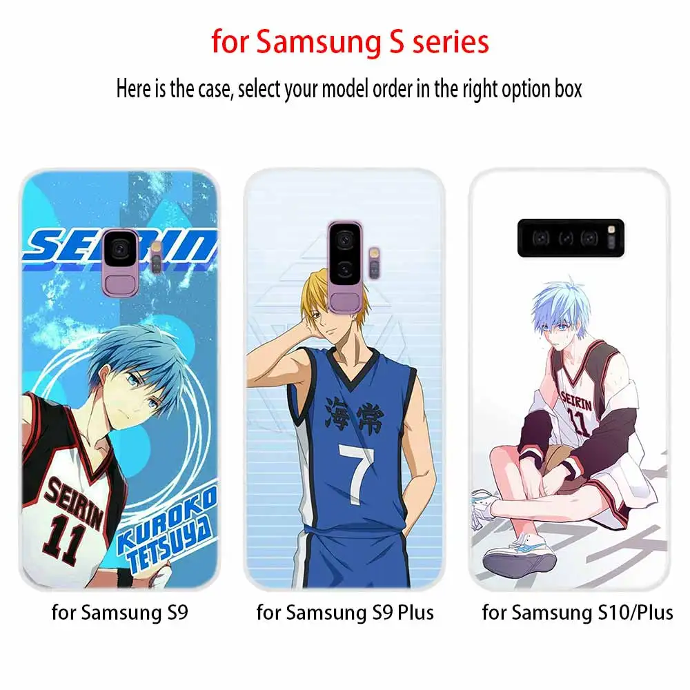 Мягкий чехол Kuroko no Basket Tetsuya kawaii аниме для Samsung Galaxy S6 S7 Edge S8 S9 S10 S11 Plus E Note 10 9 телефона