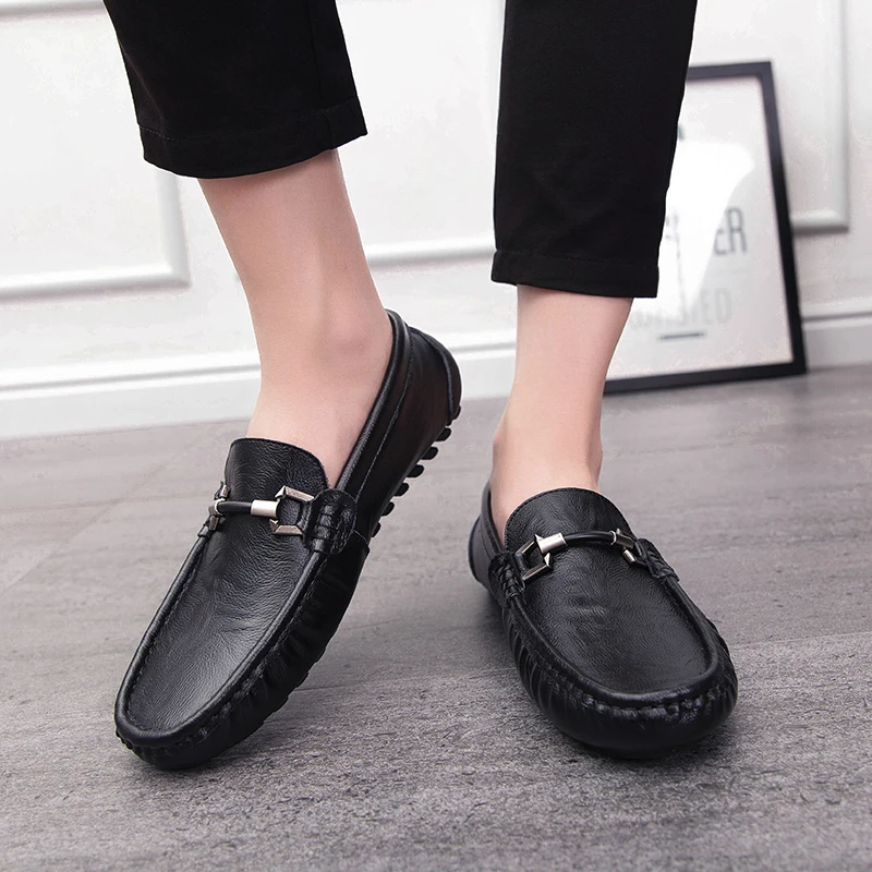 Fashion Brand Men Loafers Men's Casual Shoes High Leather Mocassim Masculino Breathable Slip on Boat Shoes Chaussures Hommes
Fashion Brand Men Loafers Men's Casual Shoes High Leather Mocassim Masculino Breathable Slip on Boat Shoes Chaussures Hommes
