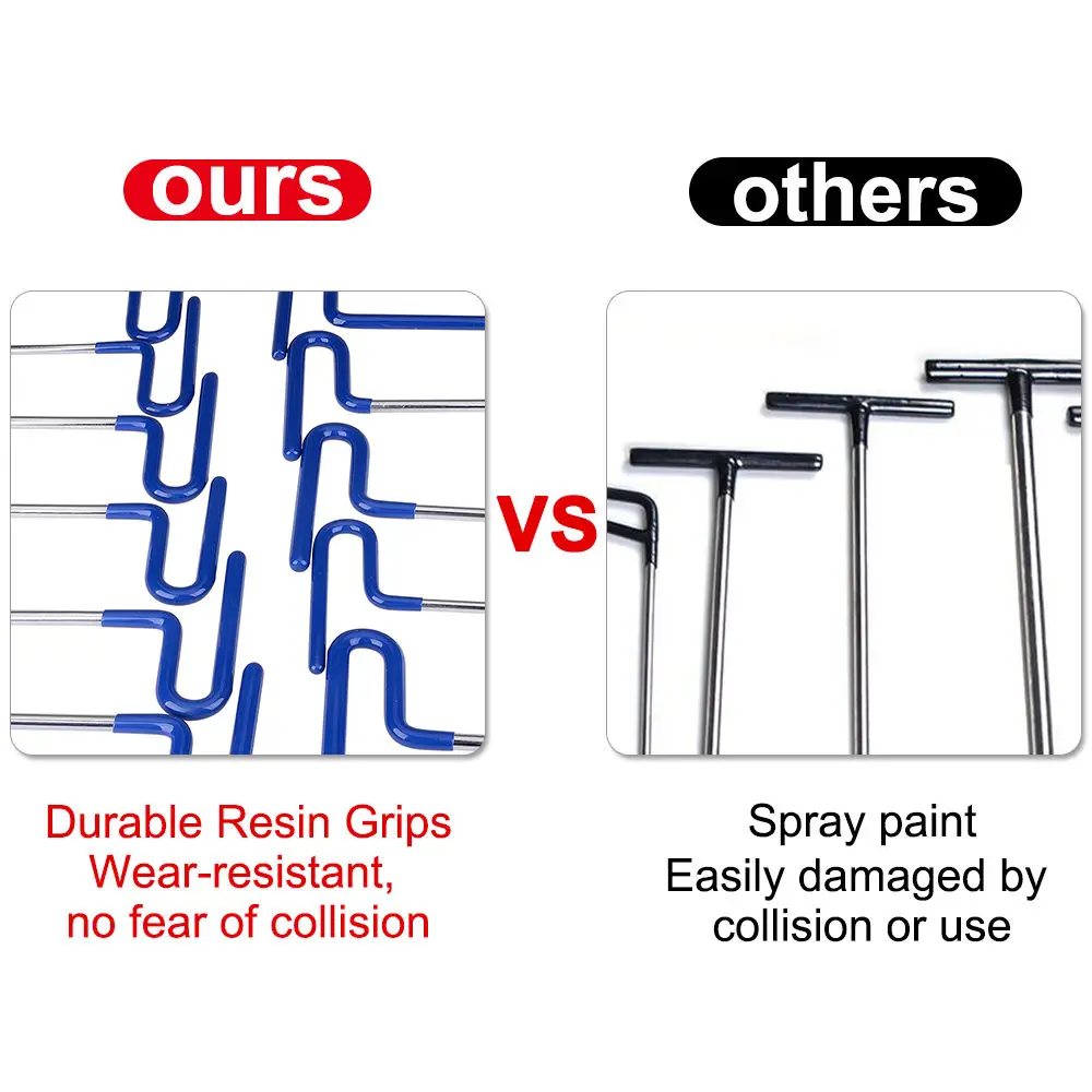 PDR Tools Hooks Push Rods Door Dings Hail Repair Paintless Dent Repair Tools To Remove Dents Hand Tool Crowbar Set
PDR Tools Hooks Push Rods Door Dings Hail Repair Paintless Dent Repair Tools To Remove Dents Hand Tool Crowbar Set