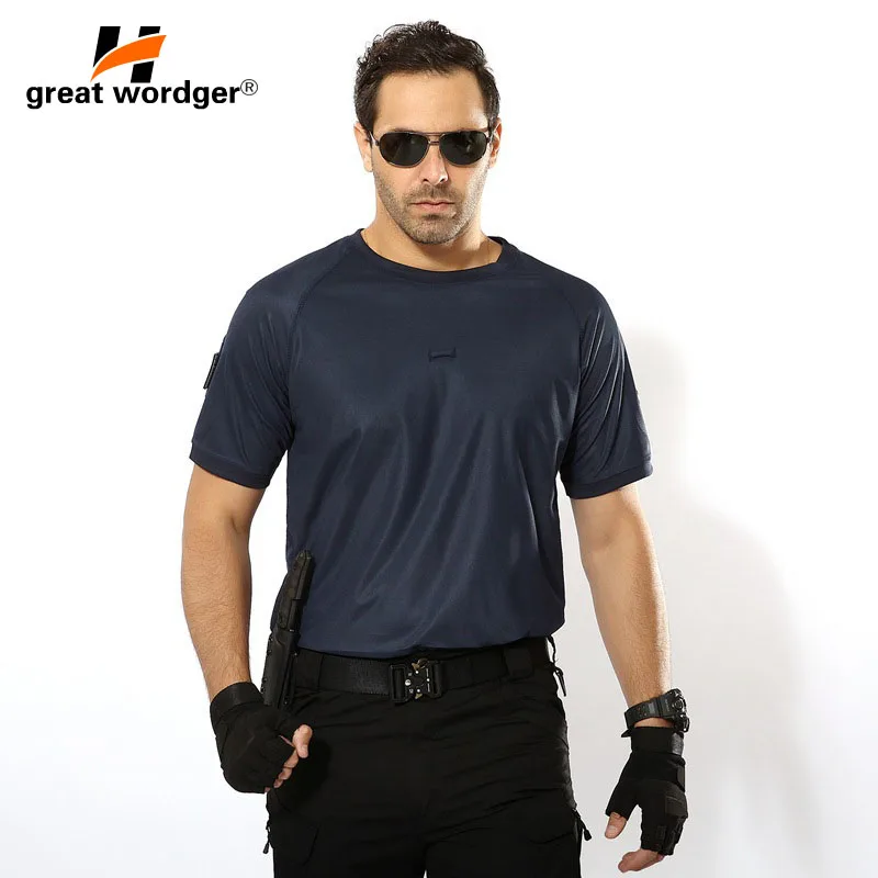 New Mens Summer Leisure Sport Tactical Combat Military T Shirt Short Sleeve Climbing Hiking T-shirt Men O-neck Fitness T-shirts
New Mens Summer Leisure Sport Tactical Combat Military T Shirt Short Sleeve Climbing Hiking T-shirt Men O-neck Fitness T-shirts