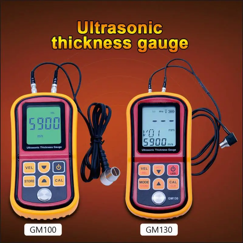 High precision Digital Lossless Ultrasonic thickness gauge glass/ceramic/plastic/metal/steel plate tester|thickness tester|ultrasonic