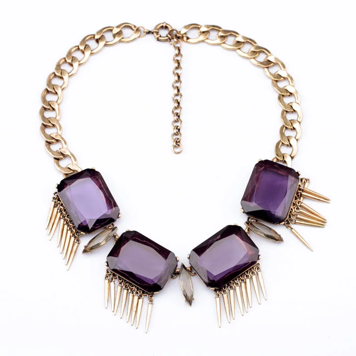 2016 New Hot Sale Jewelry Amazing Fashion Big Stones Wine Red & Purple Trendy Friendly Chunky Necklace
2016 New Hot Sale Jewelry Amazing Fashion Big Stones Wine Red & Purple Trendy Friendly Chunky Necklace