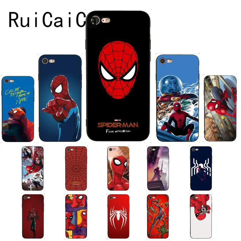 Чехол для телефона Ruicaica Marvel Spider Man вдали от дома Comics с рисунком iPhone 8 7 6 S Plus X XS MAX 5 5S