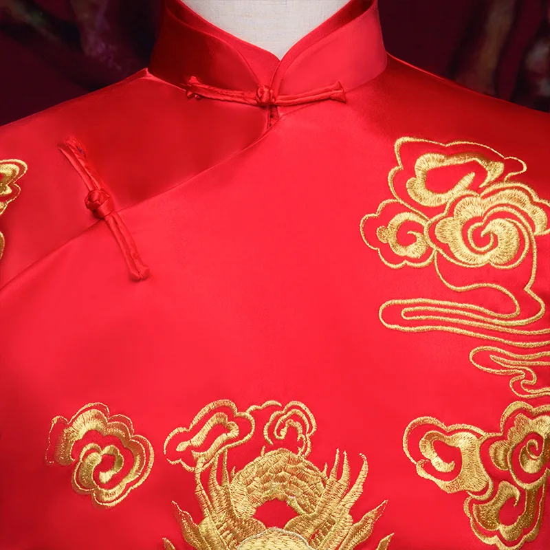 Новое поступление мужской костюм Чонсам в китайском стиле платье для жениха