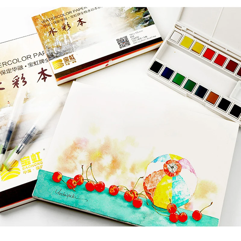 Bgln 300g/m2 Professional Watercolor Paper 20Sheets Hand Painted Water-soluble Book Creative water color book art supplies
Bgln 300g/m2 Professional Watercolor Paper 20Sheets Hand Painted Water-soluble Book Creative water color book art supplies
