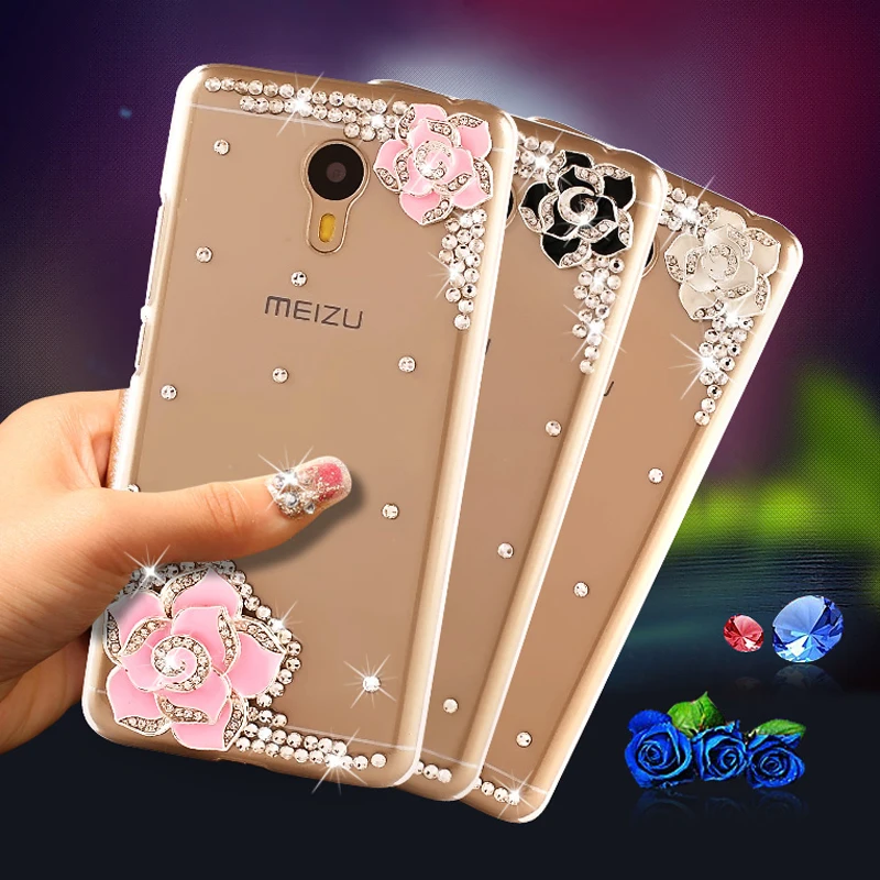 Блестящий чехол с кристаллами для Meizu M5 M5s M5c M6 M6s 15 16 16s Pro Plus Lite Note 8 9 C9 M8 V8 MX6 MX5 U10 U20 M6T