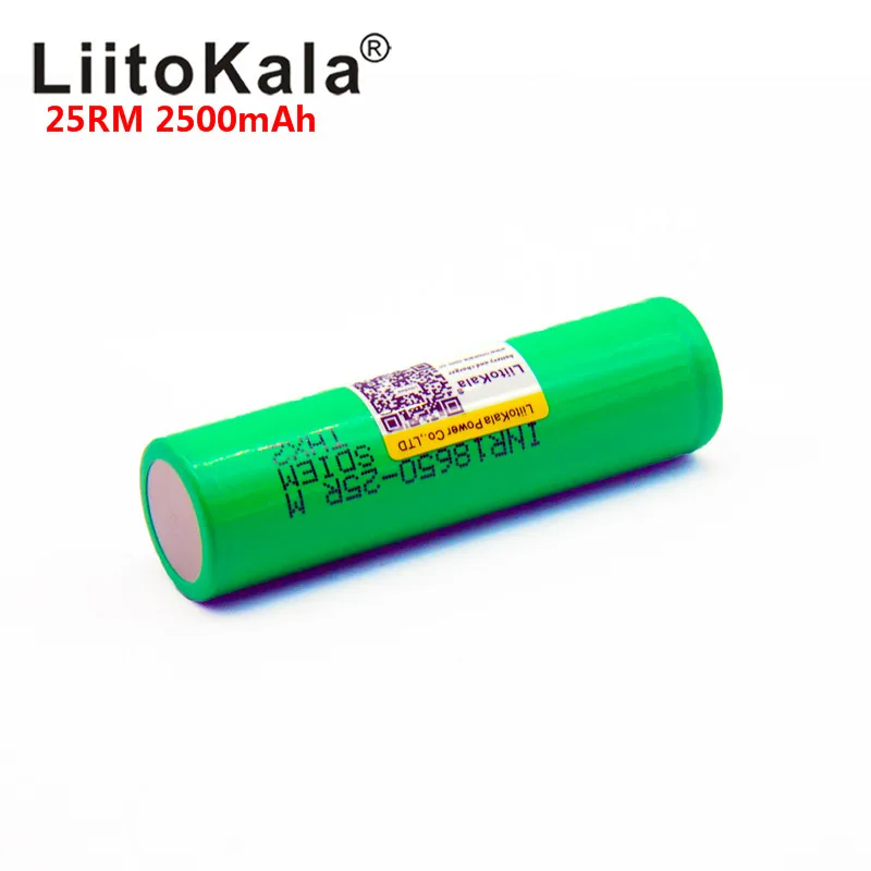 Литиевая батарея Liitokala для электронной сигареты 18650 мАч 25r inr1865025r | Электроника