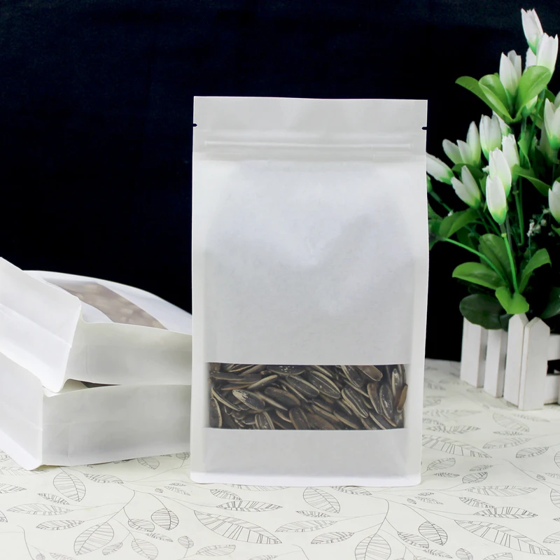 20PCS Plastic Window Dried Food Storage Paper White Bag Stand Up Zip Lock Self Seal Package Kraft Paper Doypack Pouch Reusable
20PCS Plastic Window Dried Food Storage Paper White Bag Stand Up Zip Lock Self Seal Package Kraft Paper Doypack Pouch Reusable