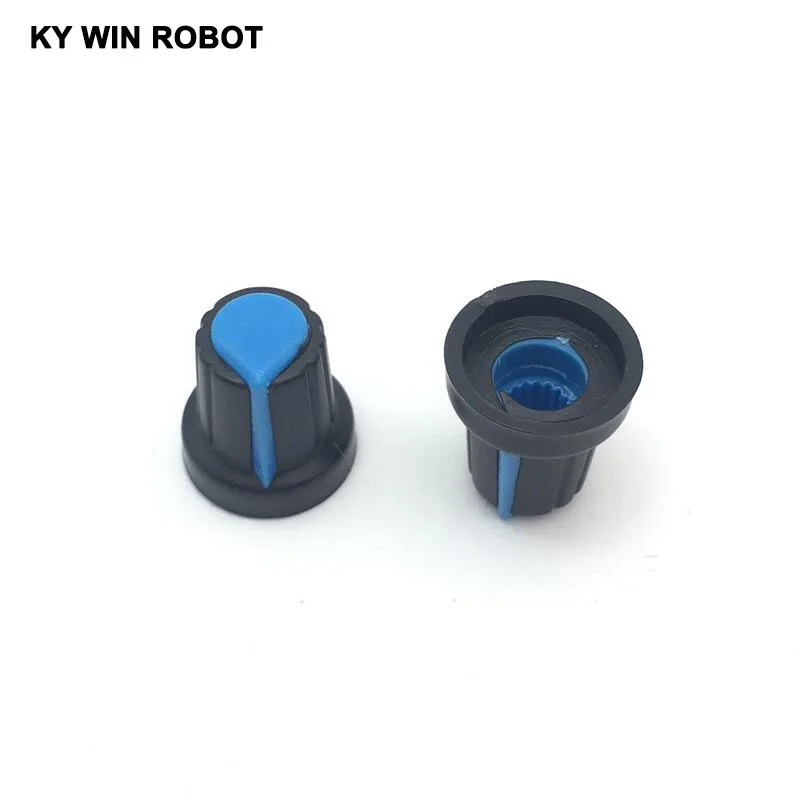 10 Pcs 6mm Shaft Hole Dia Plastic Threaded Knurled WH148 Potentiometer Knobs Caps 15MM * 17MM blue
10 Pcs 6mm Shaft Hole Dia Plastic Threaded Knurled WH148 Potentiometer Knobs Caps 15MM * 17MM blue