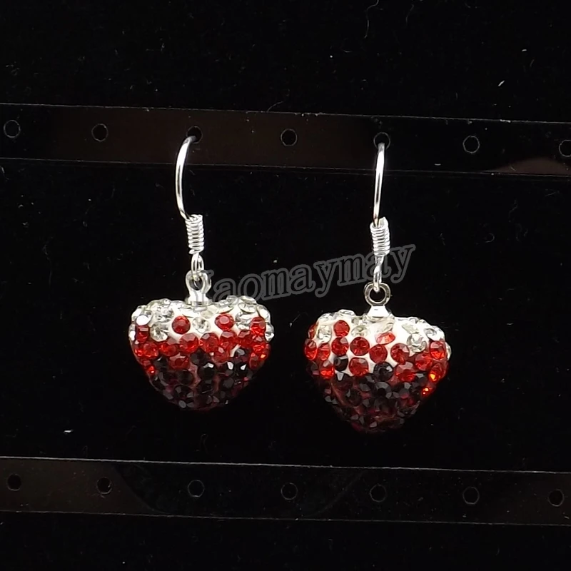 Gradient Red Heart Shape Crystal Drop Earrings Silver Plated Hooks For Girl 5 Pairs Wholesale Free Shipping
Gradient Red Heart Shape Crystal Drop Earrings Silver Plated Hooks For Girl 5 Pairs Wholesale Free Shipping