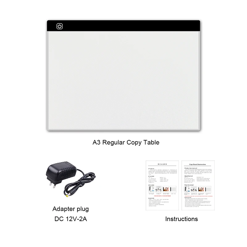 Portable USB Powered Ultra-thin A3 LED Drawing Board Stencil 3 Gear Dimming Artist Painting Drawing Copyboard
Portable USB Powered Ultra-thin A3 LED Drawing Board Stencil 3 Gear Dimming Artist Painting Drawing Copyboard