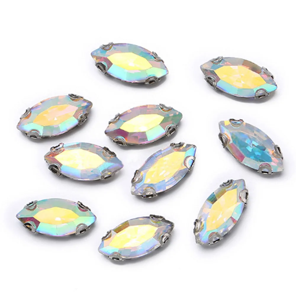 6x12mm 50pcs/lot horse eye shape D claw crystal color rhinstones silver base sew on rhinestones for clothes
6x12mm 50pcs/lot horse eye shape D claw crystal color rhinstones silver base sew on rhinestones for clothes