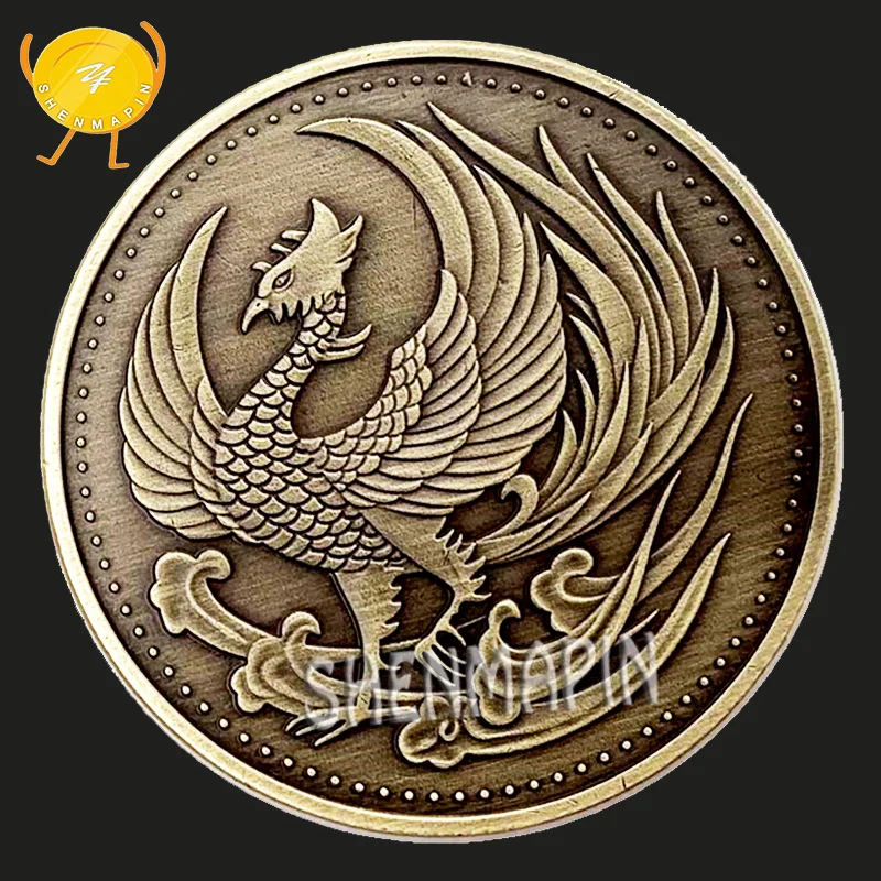 Japanese Traditional Culture Phoenix Commemorative Coin Japan Bird Scales Wishing Phoenix Coins Collectibles Art Craft Gift
Japanese Traditional Culture Phoenix Commemorative Coin Japan Bird Scales Wishing Phoenix Coins Collectibles Art Craft Gift