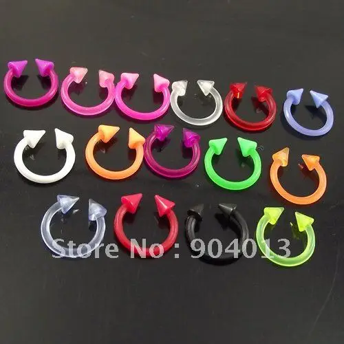 100pcs free shipping wholesale top selling SOFT Nose Ring Flexible Sprike Circulars Horseshoes Eyebrow Rings
100pcs free shipping wholesale top selling SOFT Nose Ring Flexible Sprike Circulars Horseshoes Eyebrow Rings