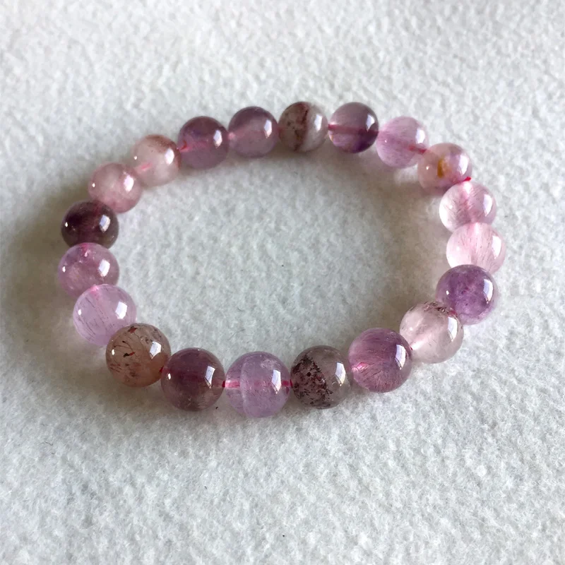 Natural Genuine Purple Hair Crystal Multi Colors Mix Super 7 Seven Bracelet Round Melody Stone 10mm
Natural Genuine Purple Hair Crystal Multi Colors Mix Super 7 Seven Bracelet Round Melody Stone 10mm