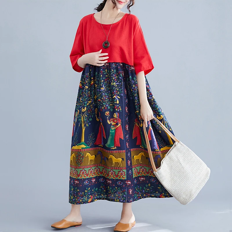 Oladivi Oversized Plus Size Women Summer Clothing Fashion Print Long Dress Ladies Casual Loose Maxi Dresses Female Vestidos 8XL
Oladivi Oversized Plus Size Women Summer Clothing Fashion Print Long Dress Ladies Casual Loose Maxi Dresses Female Vestidos 8XL