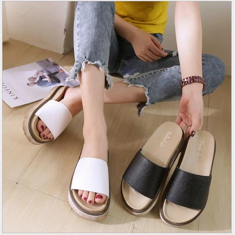 RUSHIMAN 2018 summer women flat sandals shoes slippers slip-on comfortable Buckle slides Platform flipflops shoes Women
RUSHIMAN 2018 summer women flat sandals shoes slippers slip-on comfortable Buckle slides Platform flipflops shoes Women