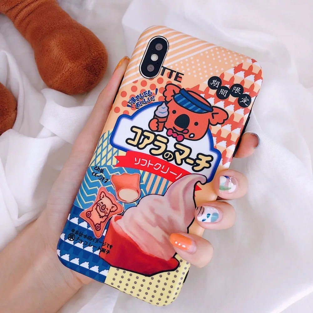 Чехлы для телефонов Kuutti Squishy Funny Japan Anime с изображением коалы iPhone 6 Plus 7 8 X XS принтом