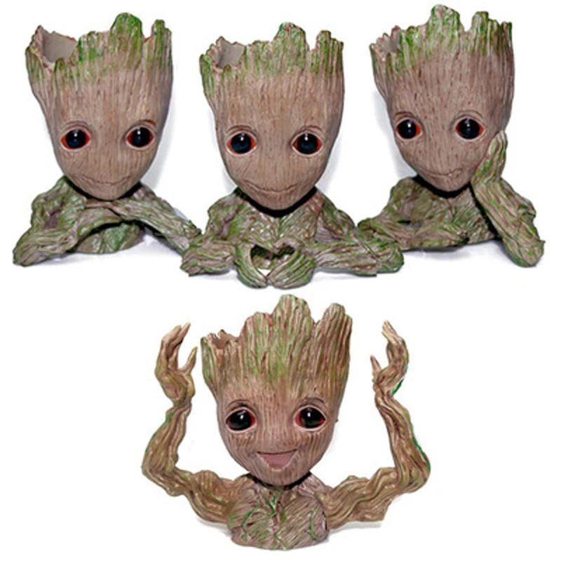 Tree baby Groot flower pot, Tree pen holder, Action Figures Tree Man Cute Model Toy Pen Pot Garden Flower Planter Pot
Tree baby Groot flower pot, Tree pen holder, Action Figures Tree Man Cute Model Toy Pen Pot Garden Flower Planter Pot