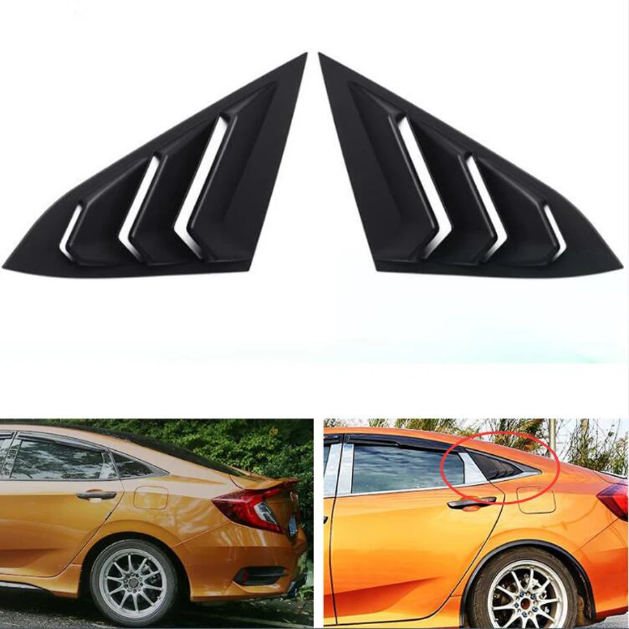 YAQUICKA 2x задние окна автомобиля четверть боковые вентиляционные решетки совок крышка отделка наклейка для Honda Civic 10th 2016 2017 автостайлинг части
YAQUICKA 2x задние окна автомобиля четверть боковые вентиляционные решетки совок крышка отделка наклейка для Honda Civic 10th 2016 2017 автостайлинг части