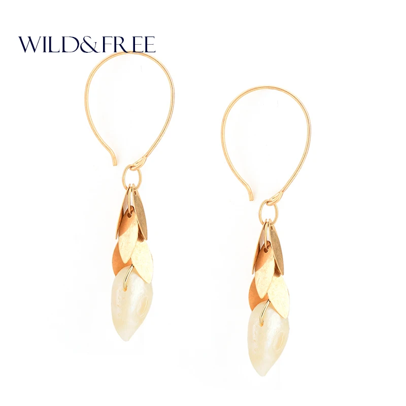 Women New FreshWater Pearl Drop Earrings Vintage Gold Color Leaf Tassel Round Hook Fashion Dangle Earrings Jewelry for Women
Women New FreshWater Pearl Drop Earrings Vintage Gold Color Leaf Tassel Round Hook Fashion Dangle Earrings Jewelry for Women