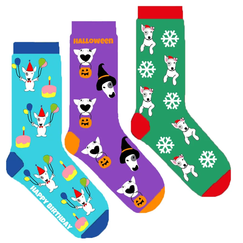 women bull terrier socks Christmas socks Halloween happy birthday novelty crew socks fun holiday sox for dog lover gift 50pairs
women bull terrier socks Christmas socks Halloween happy birthday novelty crew socks fun holiday sox for dog lover gift 50pairs