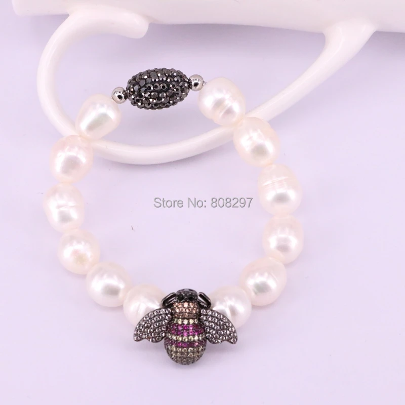 5Pcs Nature Pearl Beaded Bracelet Pave CZ Insect Linlidada Connector Bracelets For Women Charm Jewelry
5Pcs Nature Pearl Beaded Bracelet Pave CZ Insect Linlidada Connector Bracelets For Women Charm Jewelry