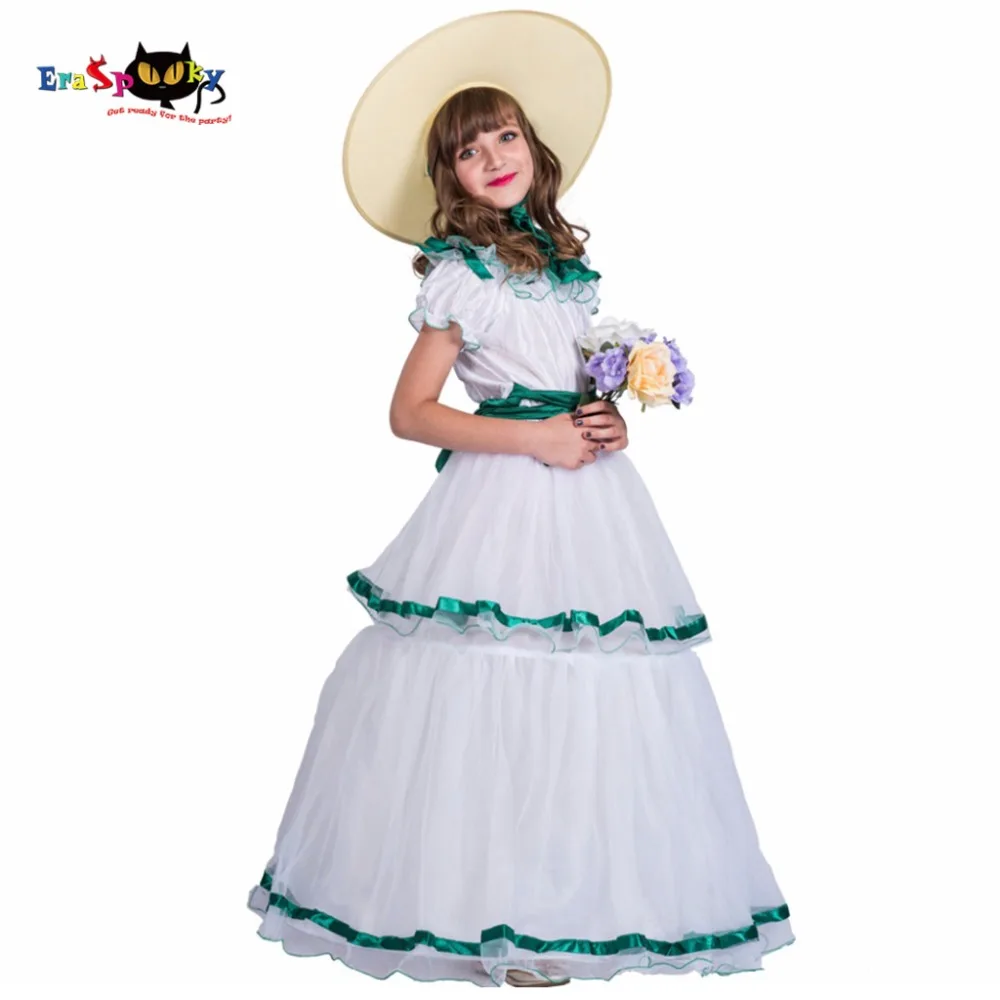 Southern Belle Layer White Princess Dress With Hat 2018 Elegant Long Birthday Party Dresses For Girl Halloween Costume Cosplay
Southern Belle Layer White Princess Dress With Hat 2018 Elegant Long Birthday Party Dresses For Girl Halloween Costume Cosplay