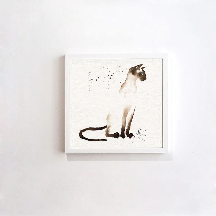 Siamese Cat Abstract Modern Decorative 50X50CM Painting Watercolor Paintings Minimalist Home Furnishing
Siamese Cat Abstract Modern Decorative 50X50CM Painting Watercolor Paintings Minimalist Home Furnishing